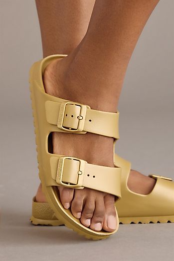 birkenstock arizona essentials glamour gold regular width eva beach sandals birkenstock arizona essentials glamour gold regular width eva beach sandals