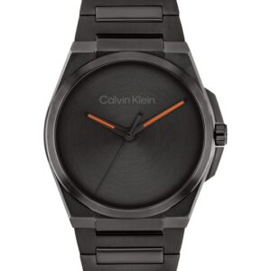 calvin klein men meta minimal bracelet style analogue watch 25200455 black